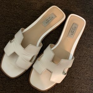 Steven Madden white sandals 7